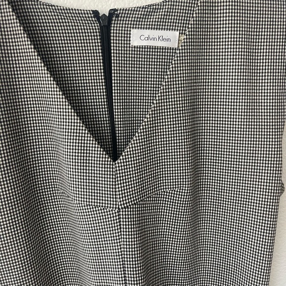Calvin Klein Women's Black and White Midi Dress - Picture 2 of 7